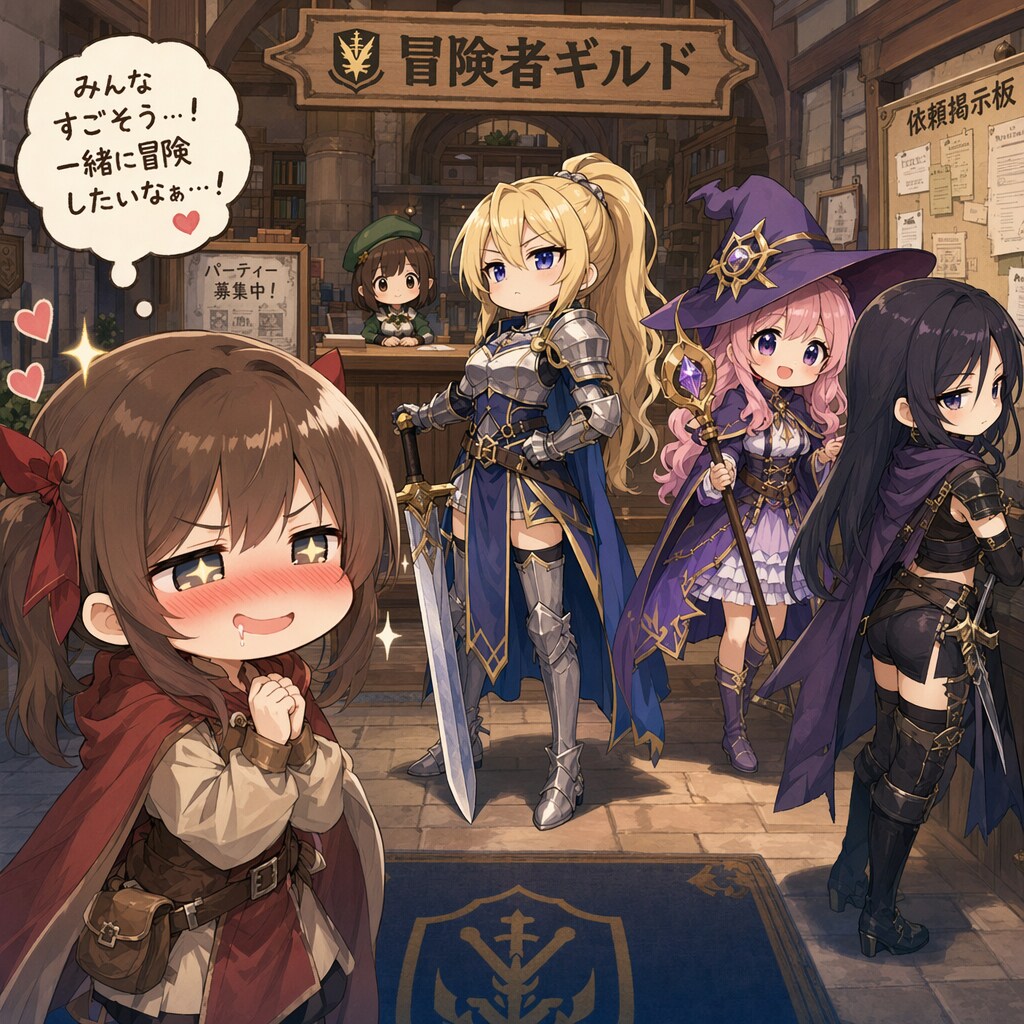 初心者ガール、仲間を探す | の人気AIイラスト・グラビア