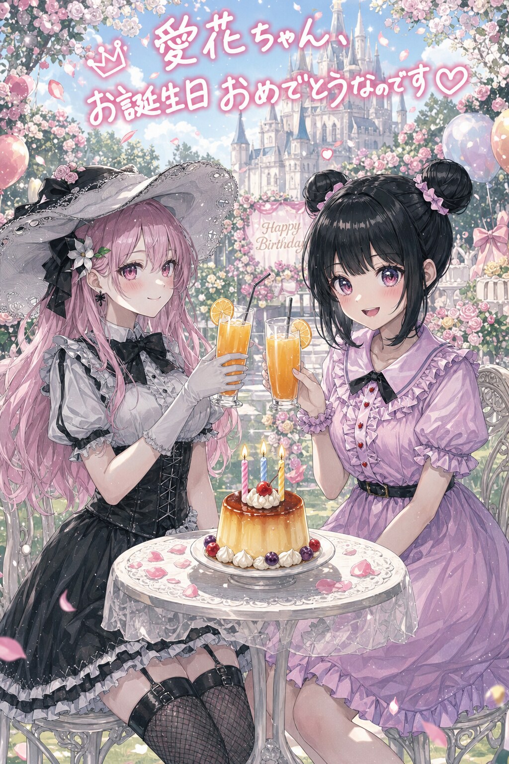愛花ちゃん、おたんじょうびおめでとうなのです | の人気AIイラスト・グラビア