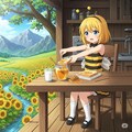 食事風景🍯みつばちの妖精🐝 2枚目
