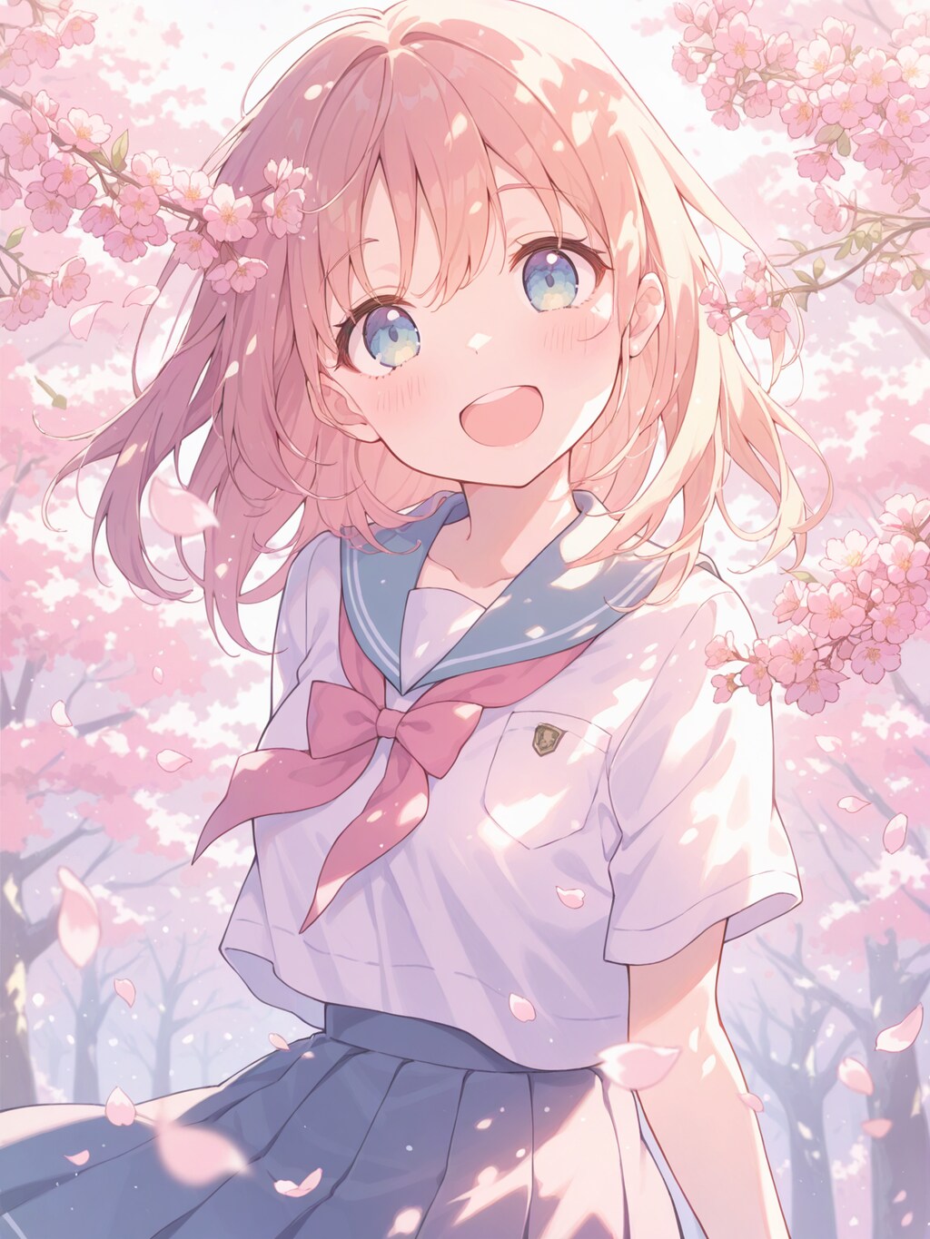 満開の桜並木