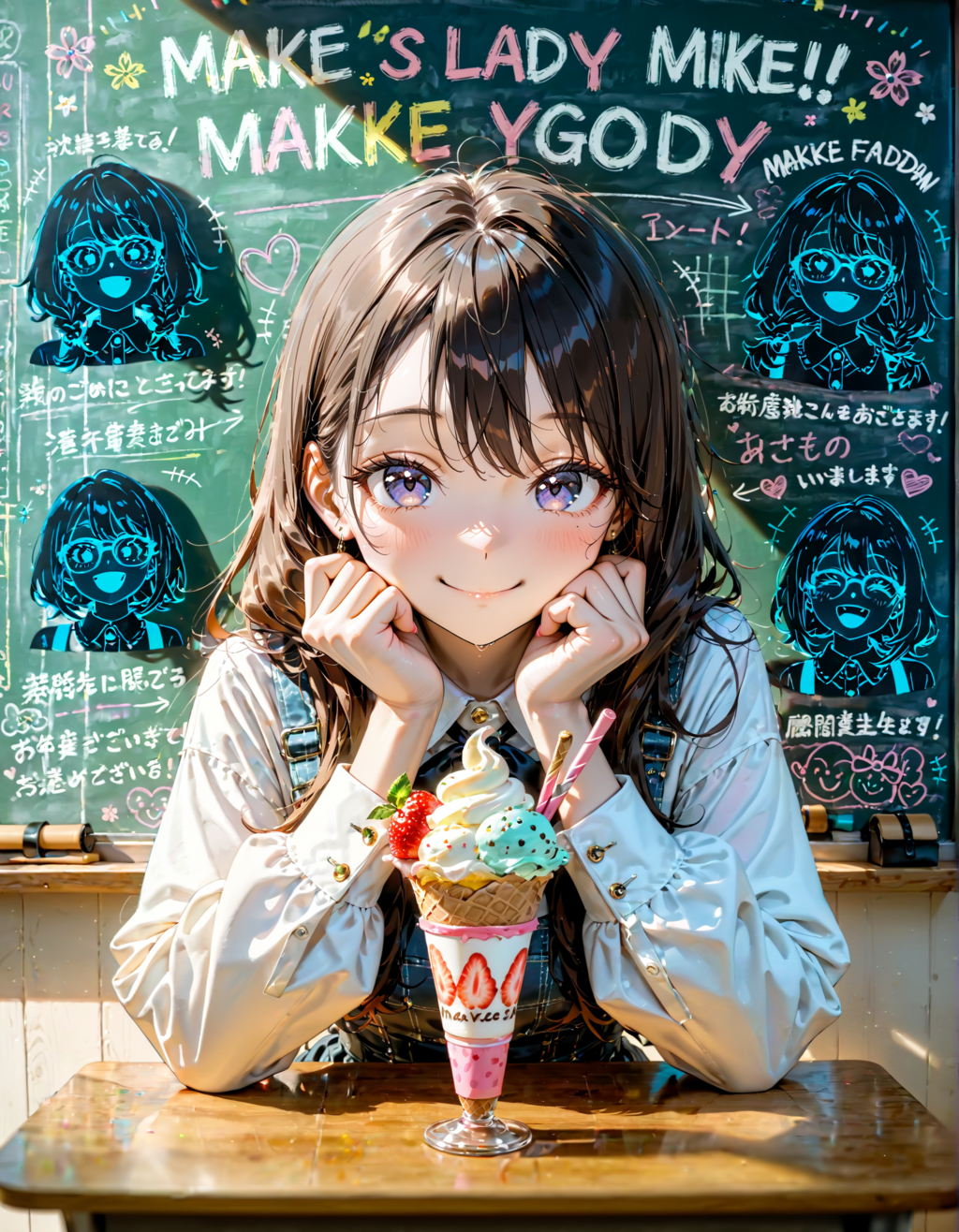 今日はアイスクリームの日。黒板の日。メイクの日　その２