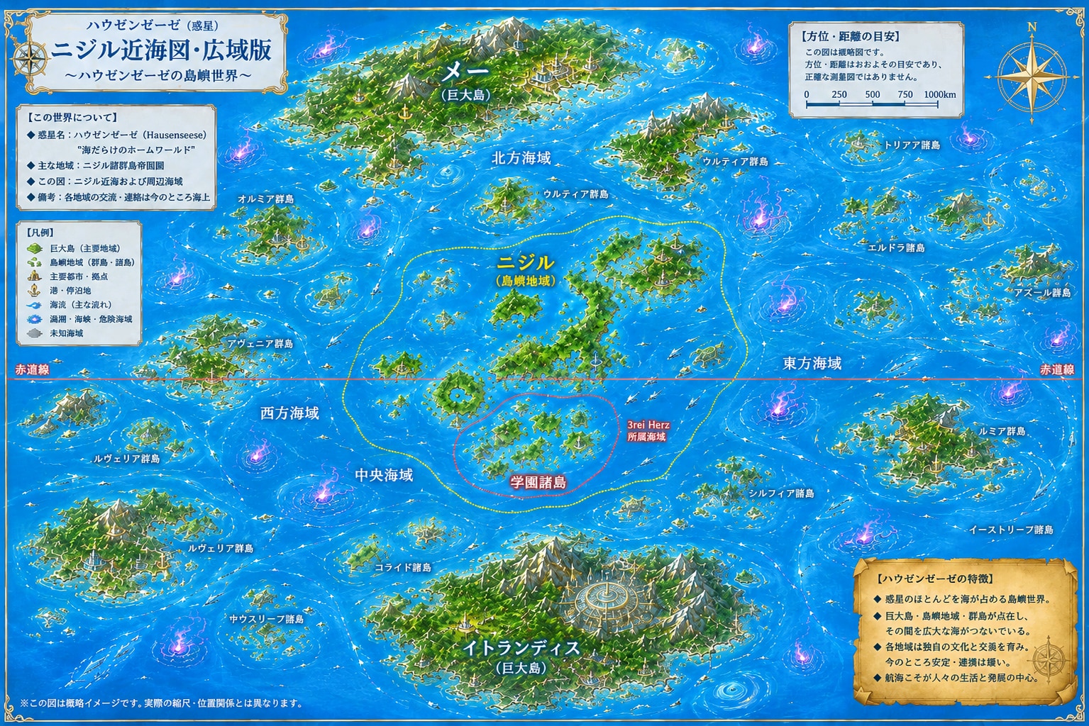 ニジル近海図・広域版