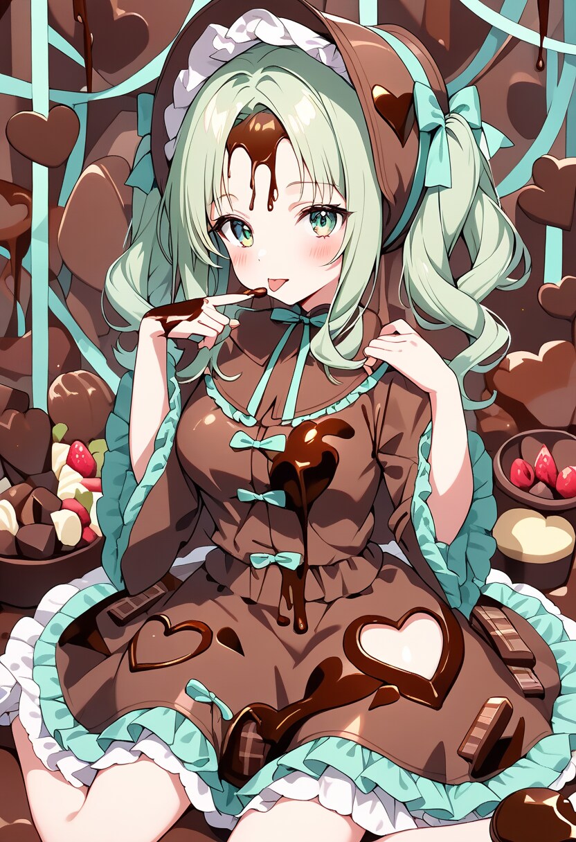 額のチョコがポイント
