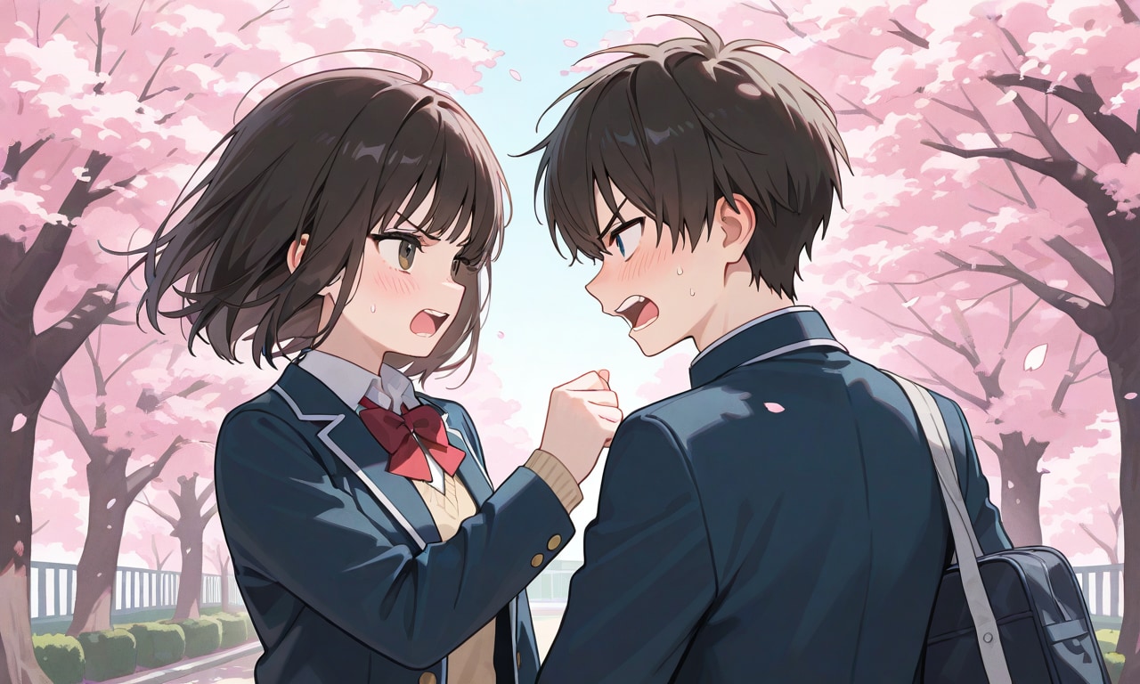 アンタのせいで遅刻しちゃったじゃない！ | の人気AIイラスト・グラビア