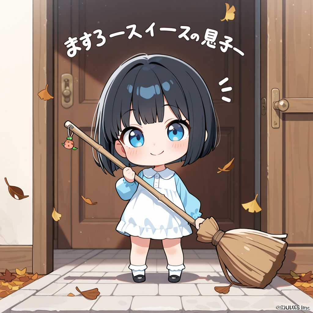 おうちのおてつだい。（今日はお掃除の日）