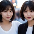 美女2人とデート 5枚目