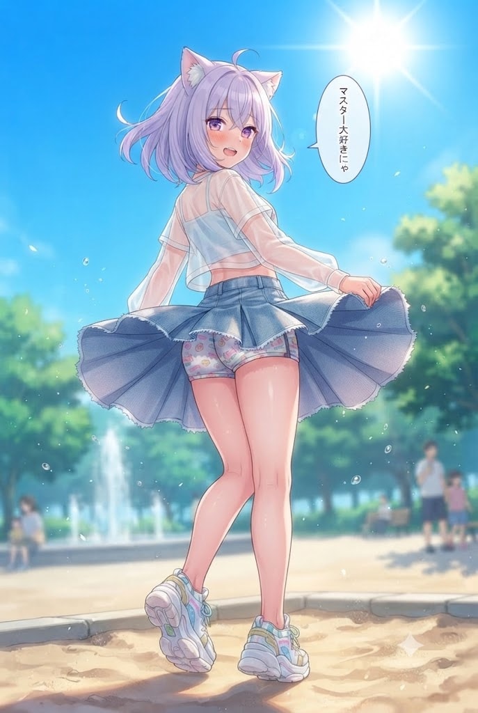 公園デートでパンチラのシス