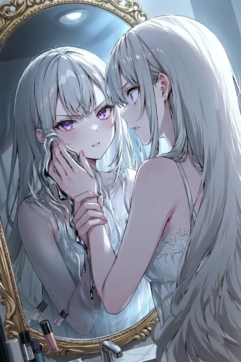 鏡の中の私に掴まれる
