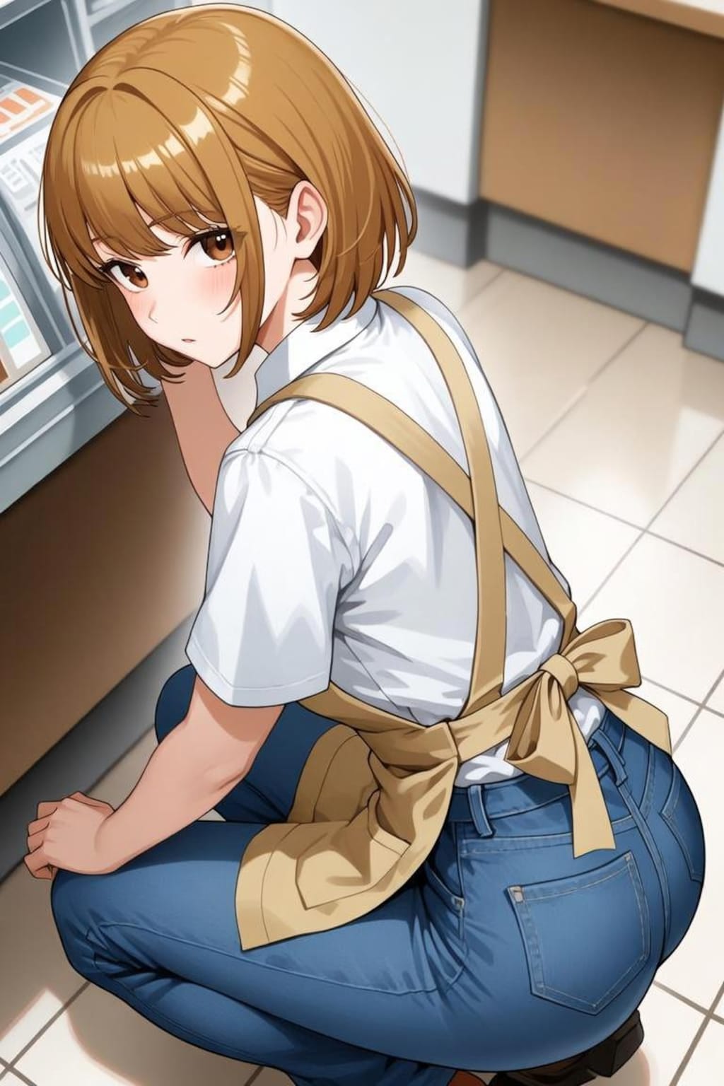 「店長…？どこ見てるんですか？」