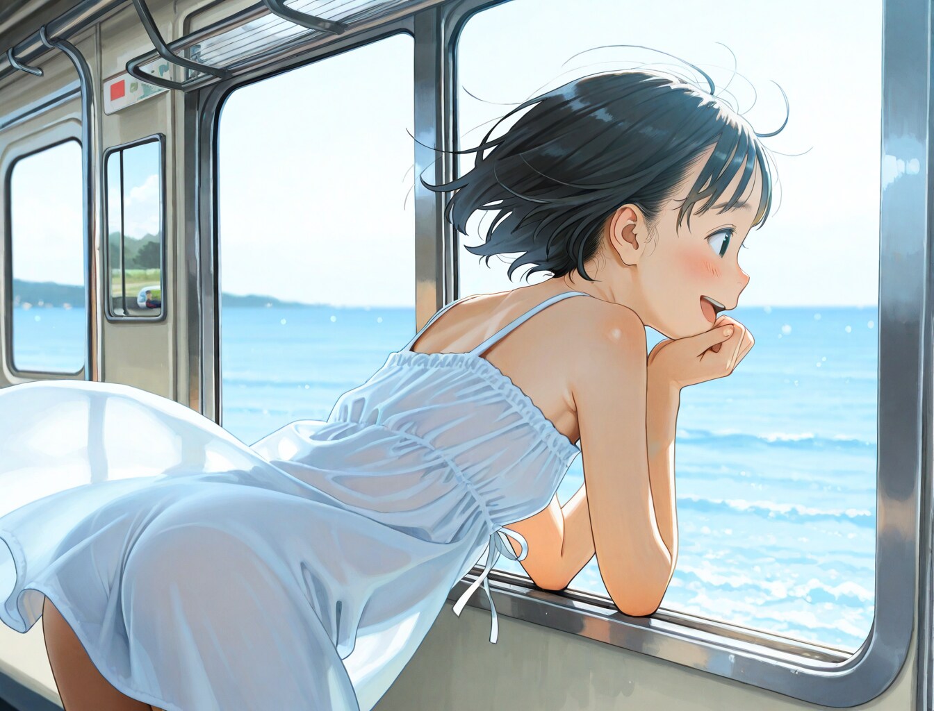 海へのバスの中で２（絵差し替え）