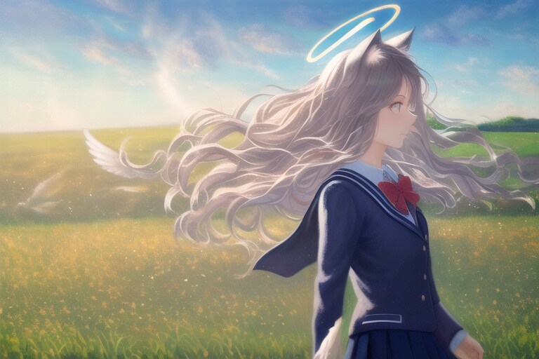 髪
