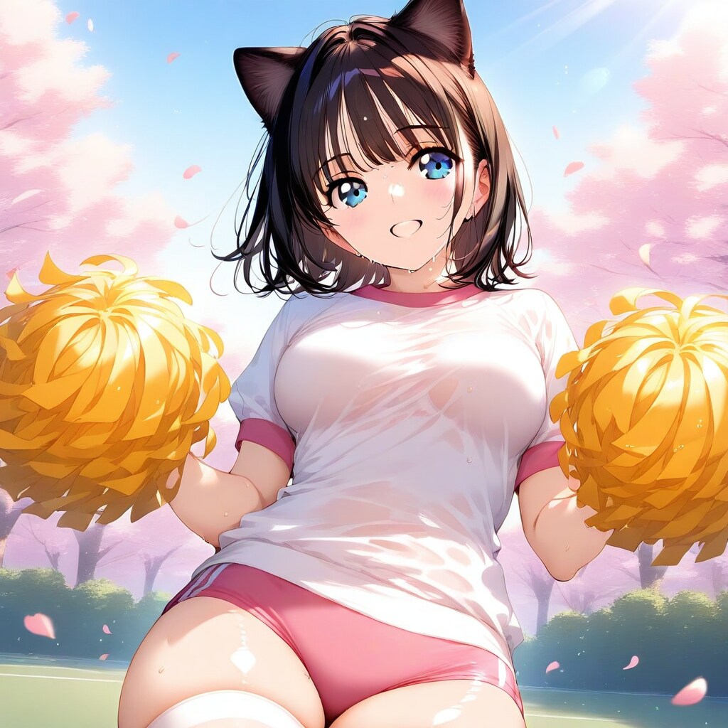 ピンクブルマと桜と！
