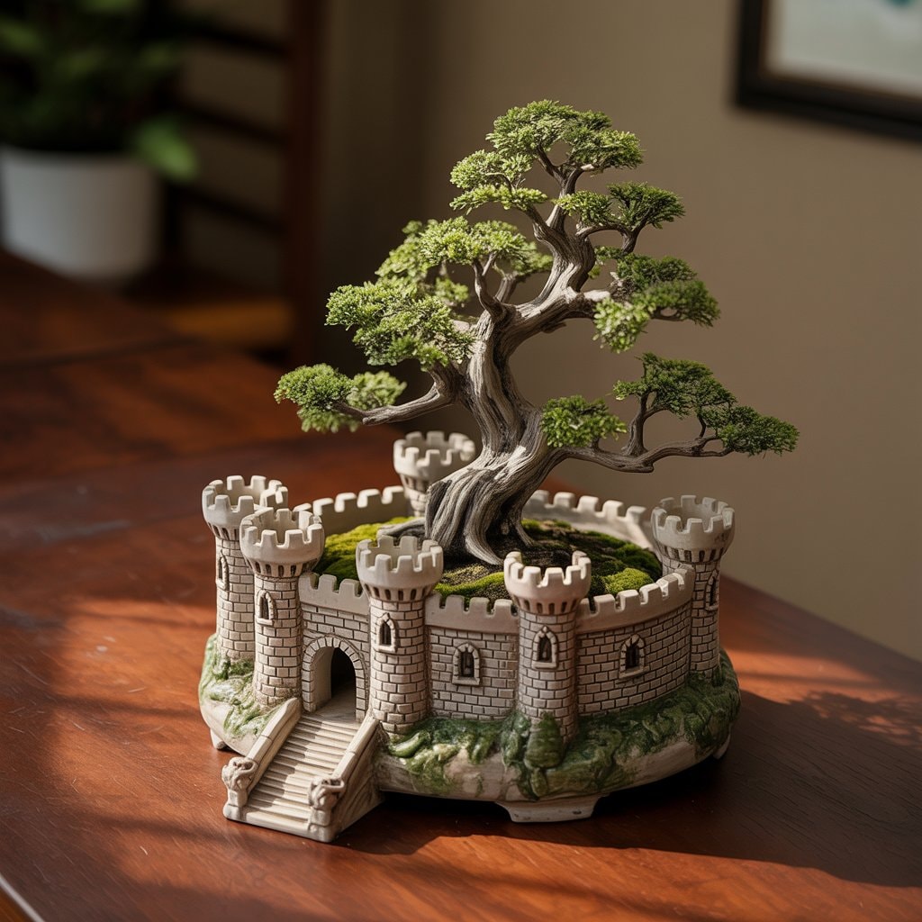 お城っぽい盆栽 | の人気AIイラスト・グラビア