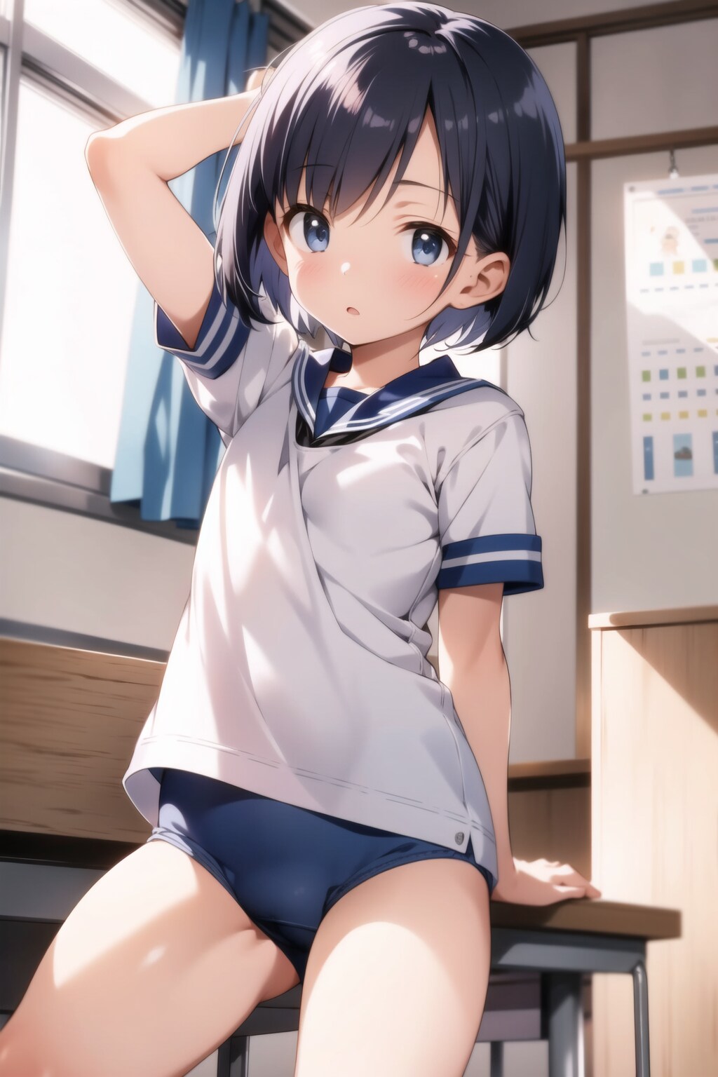ブルマの少女