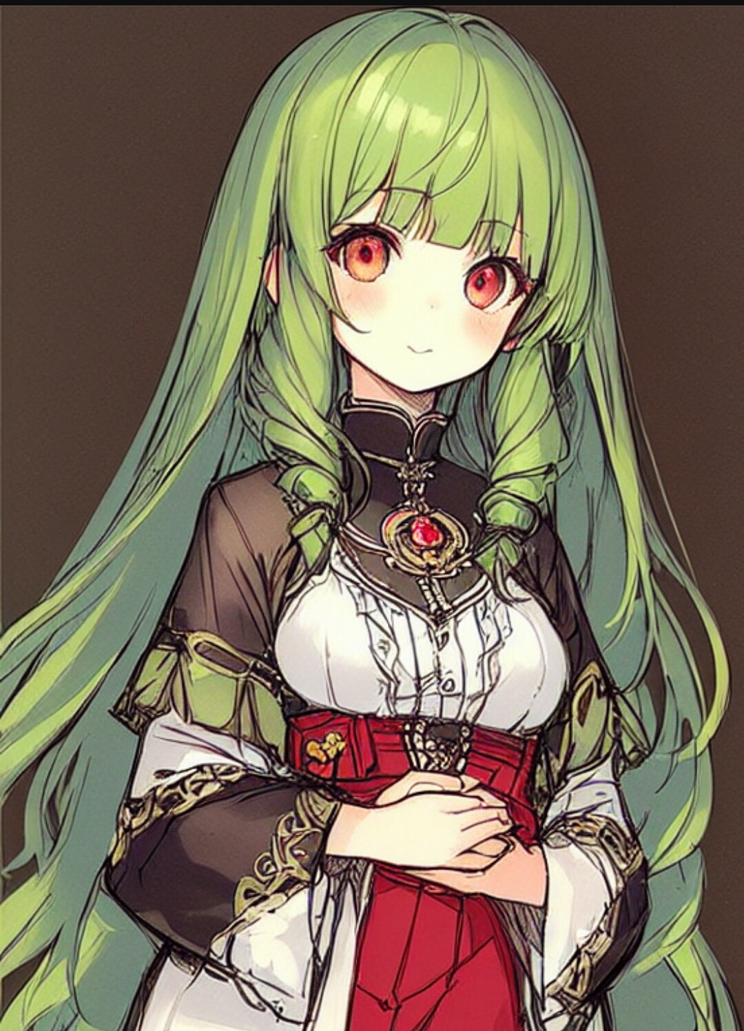 緑髪の女の子