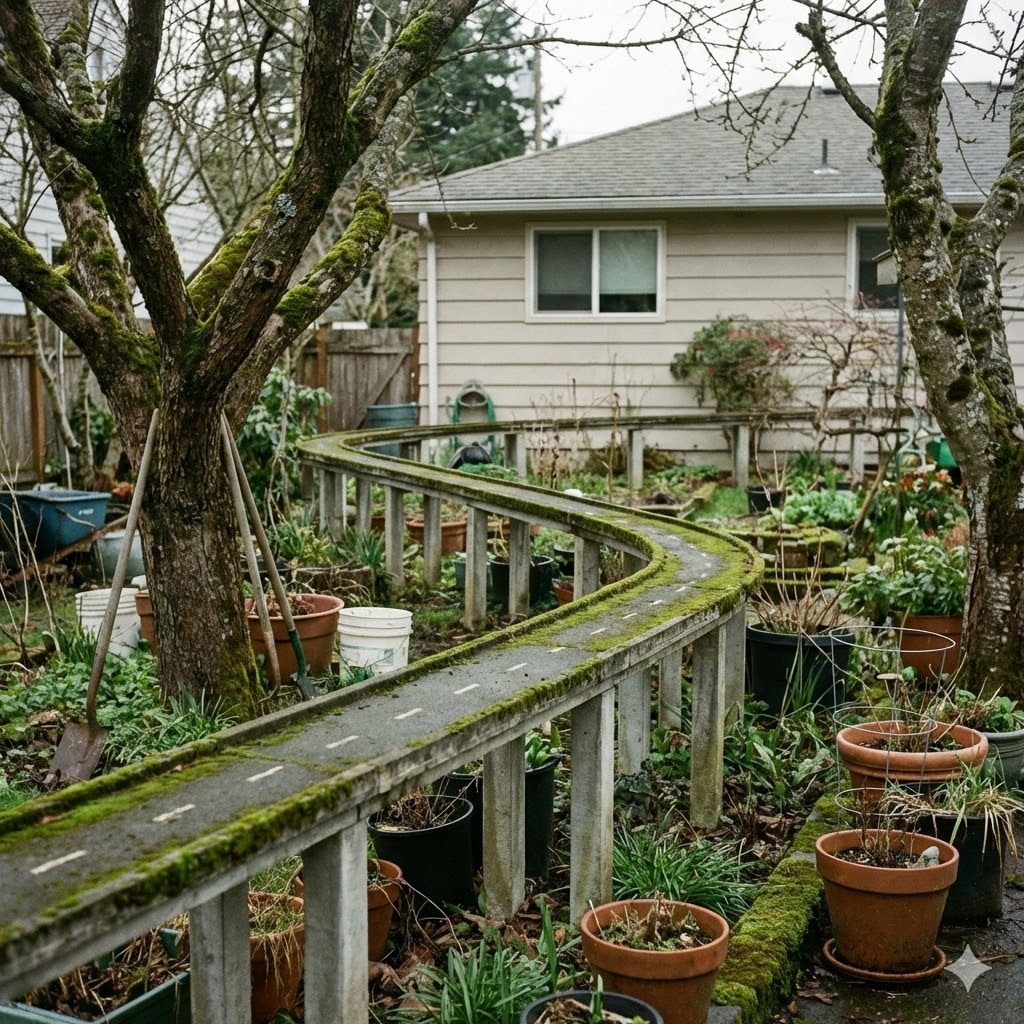 庭の中の高速道路