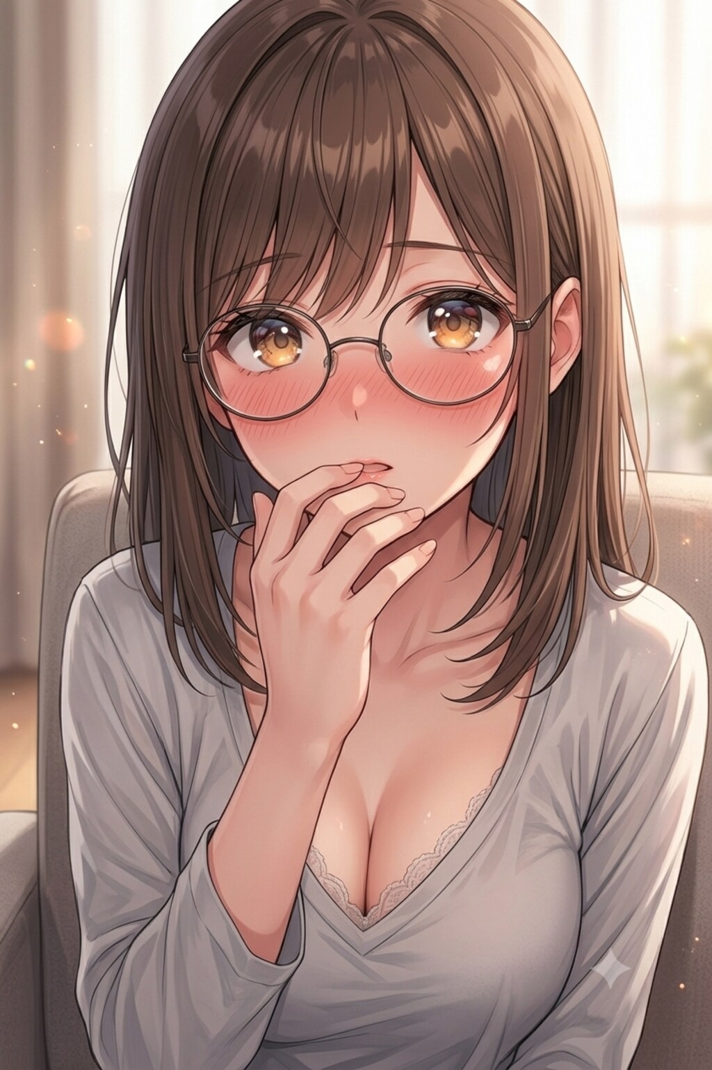 物欲しそうな表情の元人妻