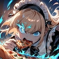 🍕🔥世界一のおピッツァーを目指してエゴに目覚めちゃう系メイドちゃん🔥🍕 3枚目