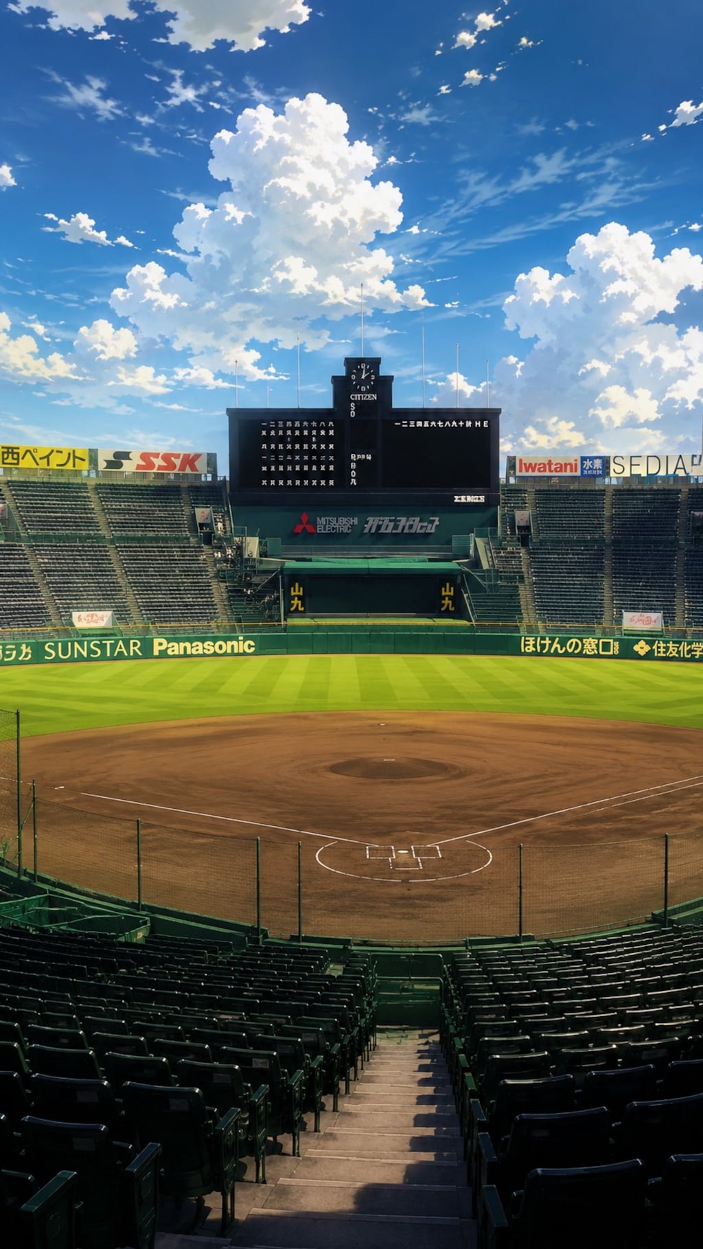 静かに球児たちを待つ甲子園球場⚾️