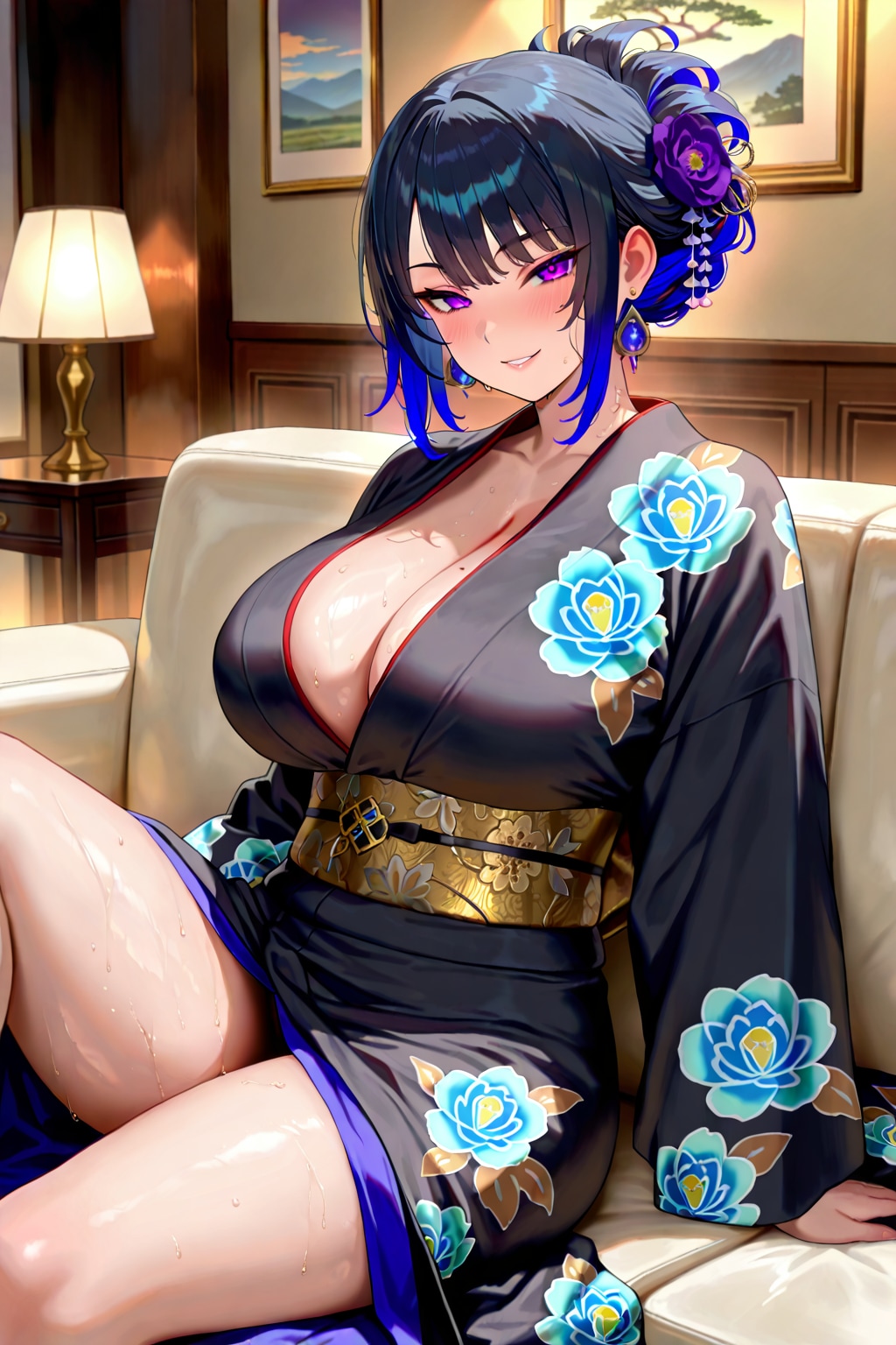 紺髪お姉さん10
