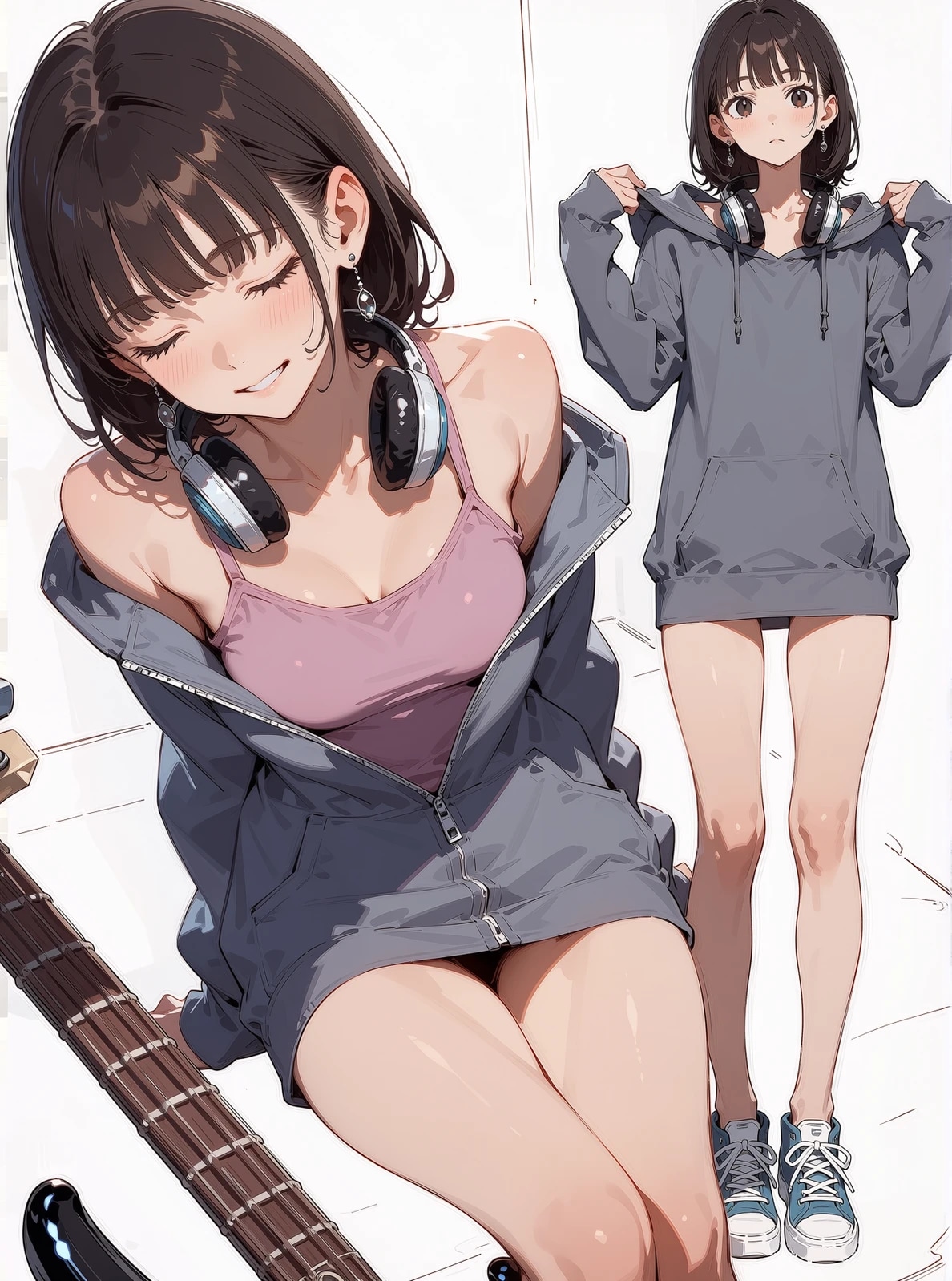 「曲作るんじゃなかったの〜？」 | の人気AIイラスト・グラビア