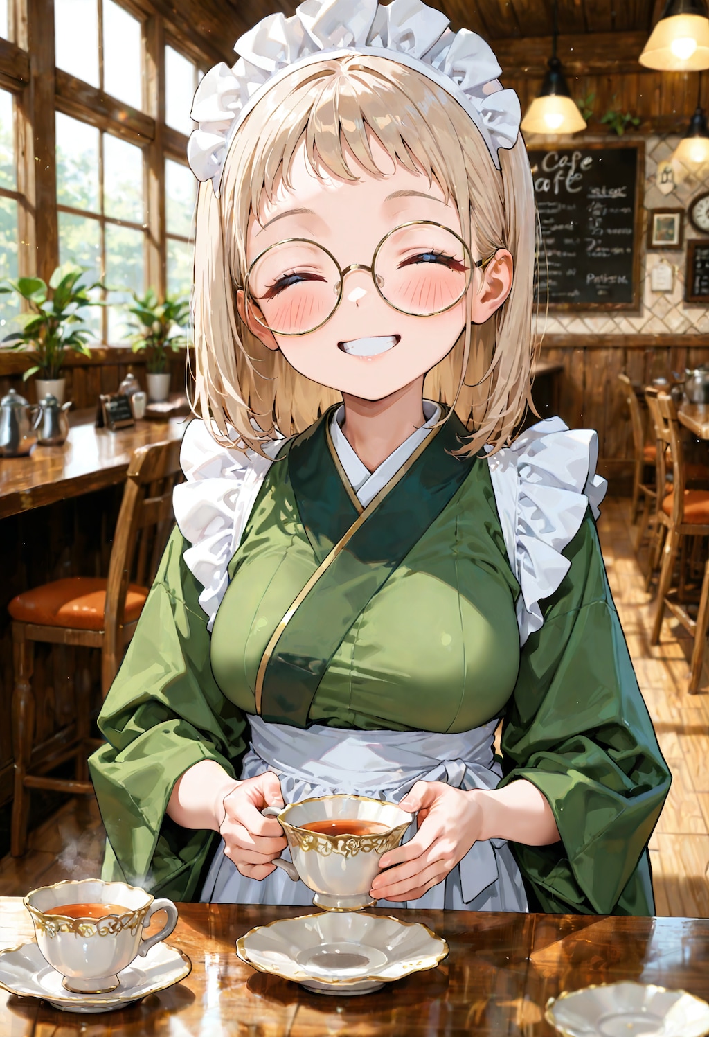 和メイドの女の子