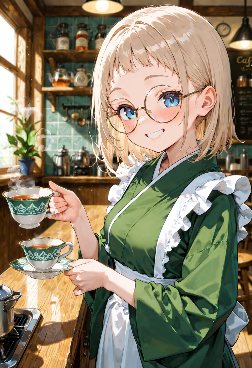 和メイドの女の子