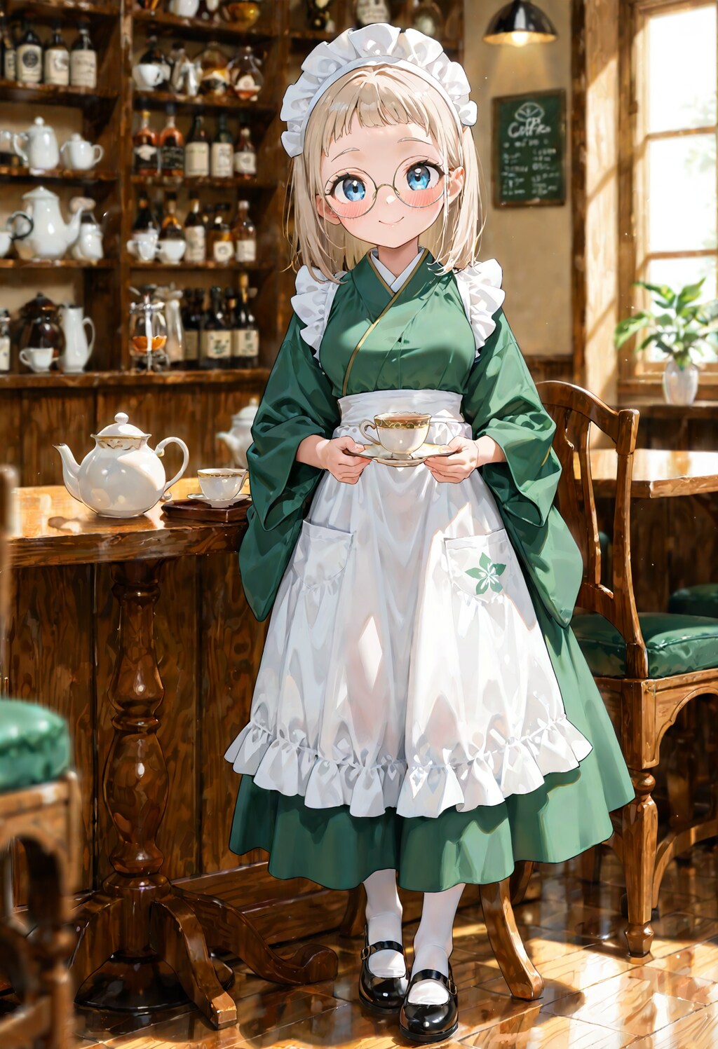 和メイドの女の子