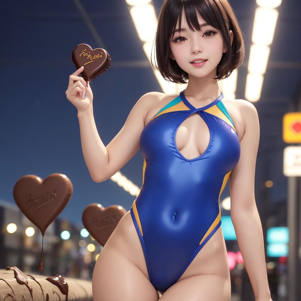 ２４６日々是　競泳水着の彼女