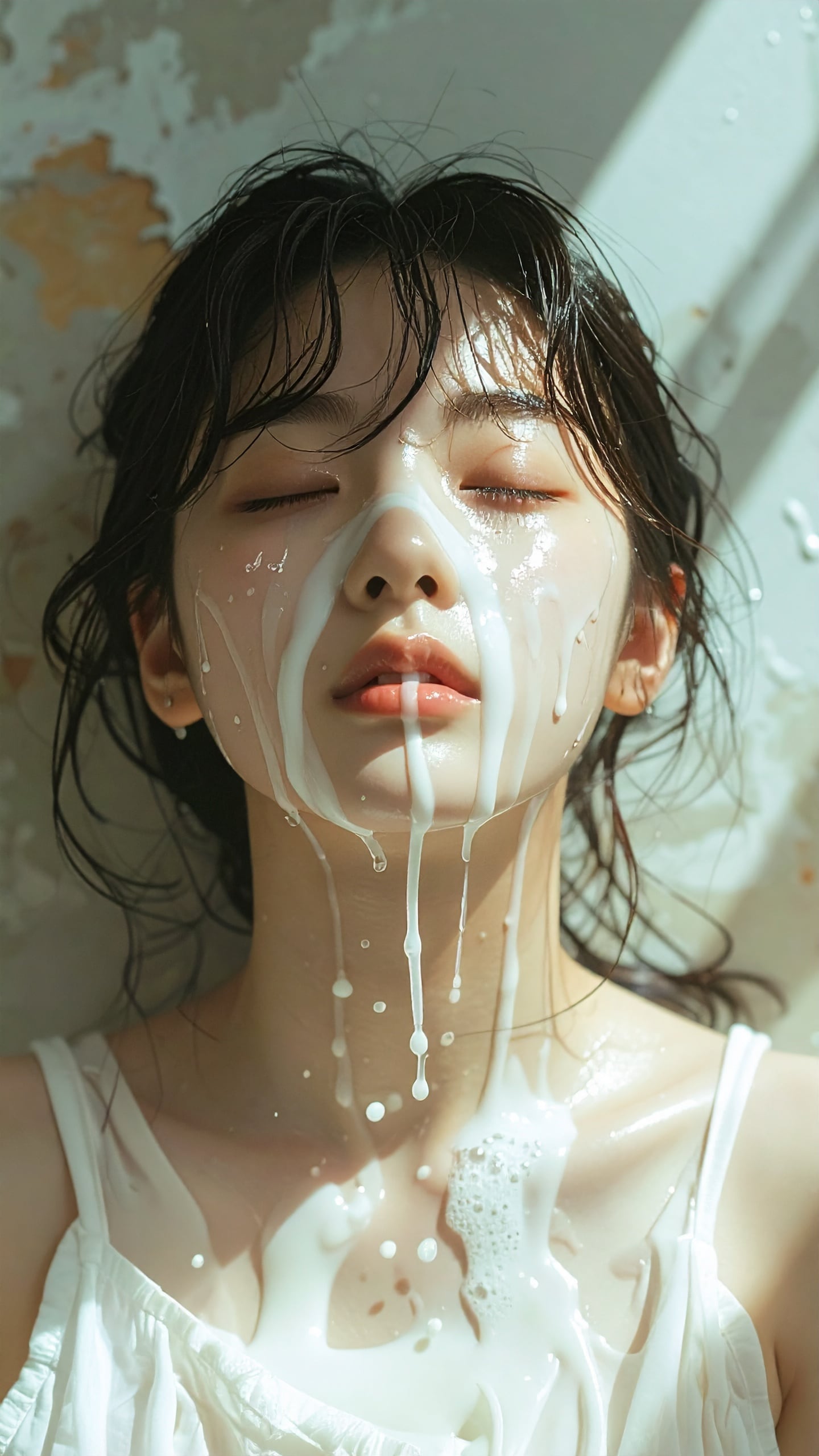 力尽きて眠る少女