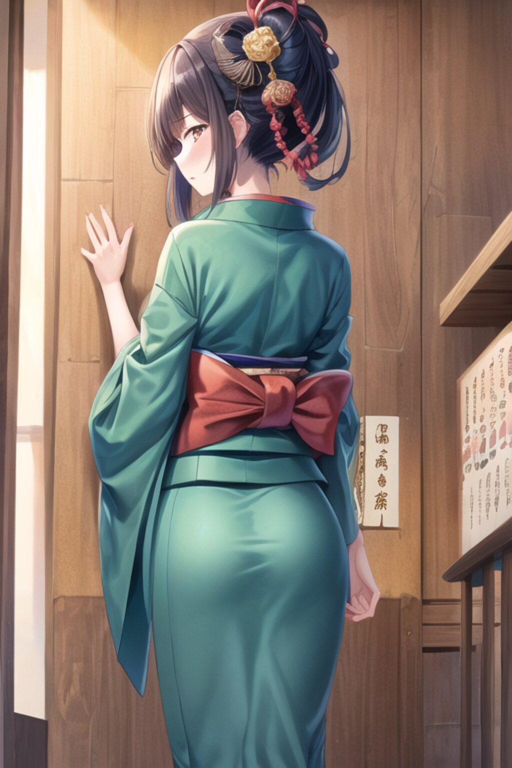 お尻(着物)