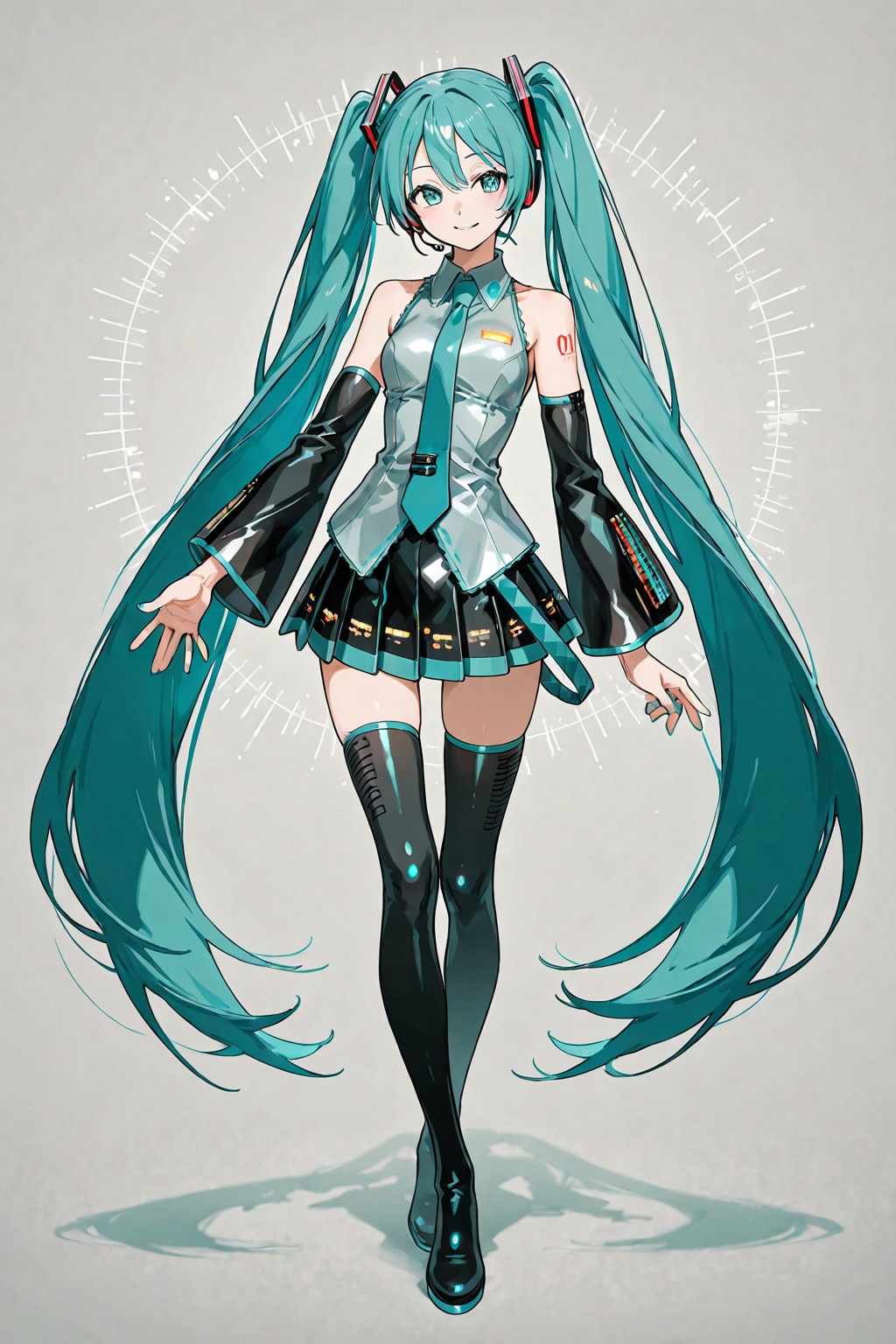 「オリエンタルチックな初音ミク」の全身写真