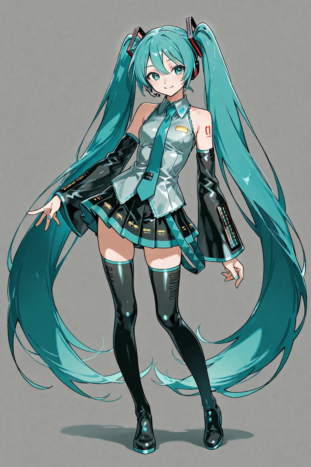 「オリエンタルチックな初音ミク」の全身写真