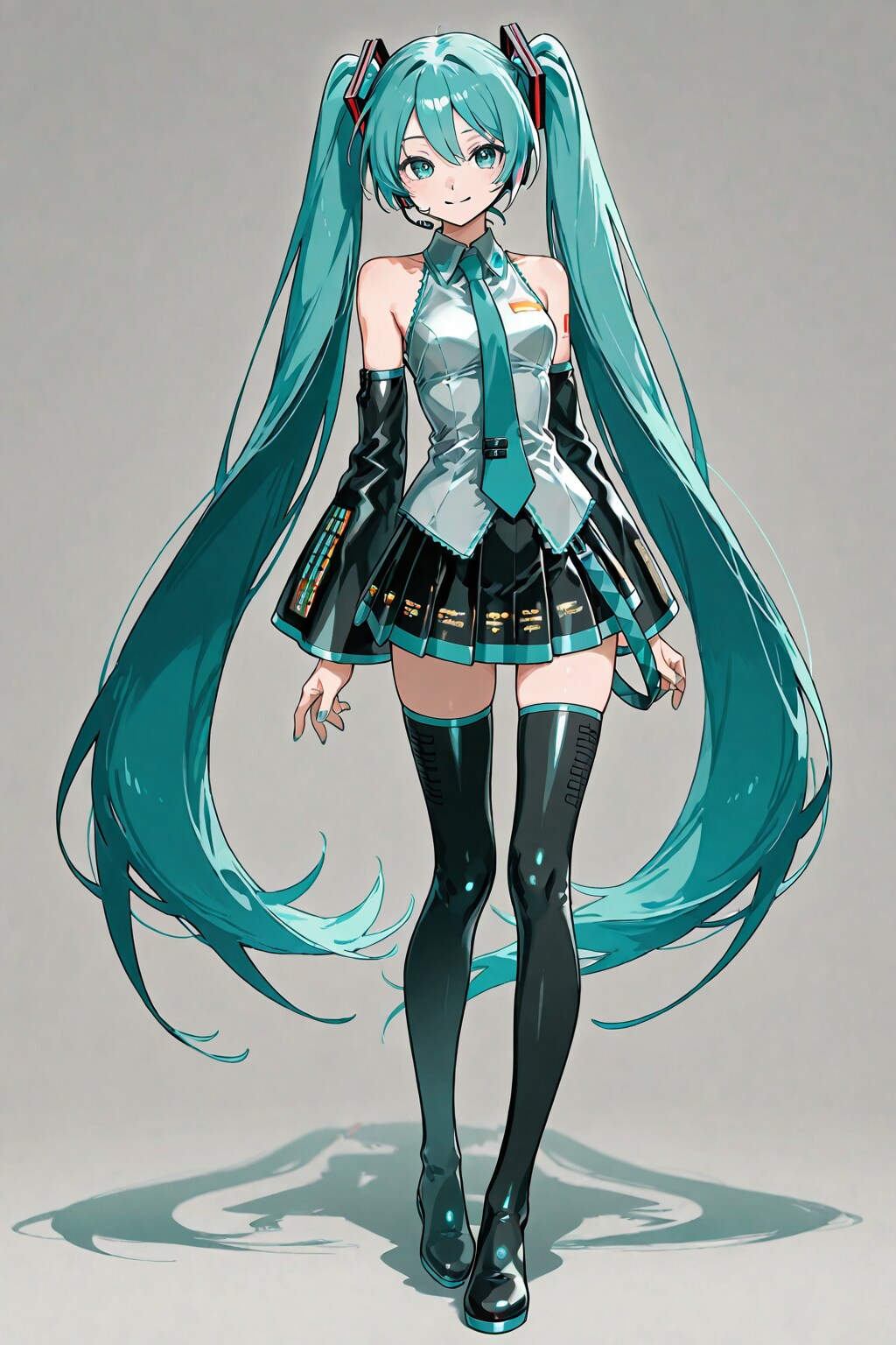 「オリエンタルチックな初音ミク」の全身写真