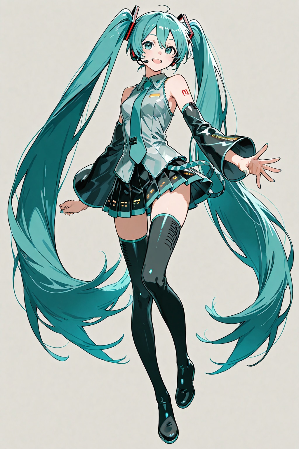 「オリエンタルチックな初音ミク」の全身写真