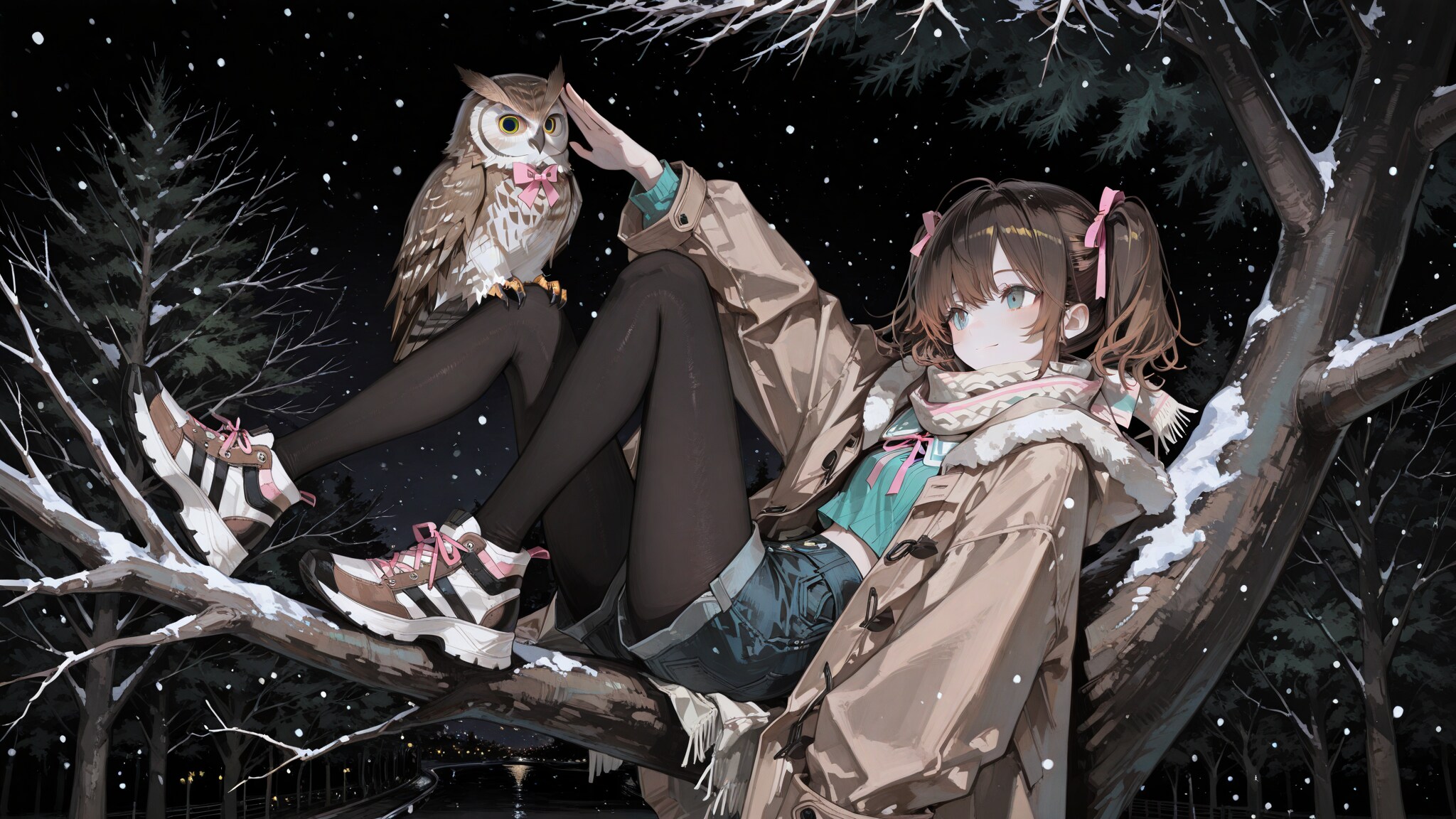 （よその子はるかちゃん）夜の森