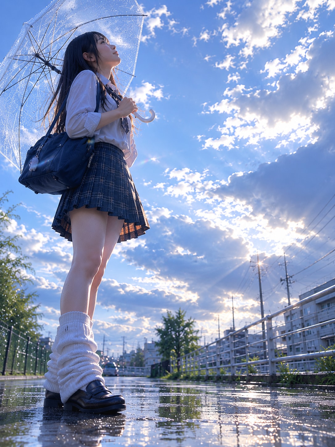 雨上がったね