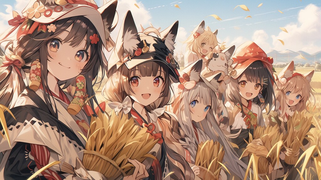 ケモミミ村の収穫祭（朝）