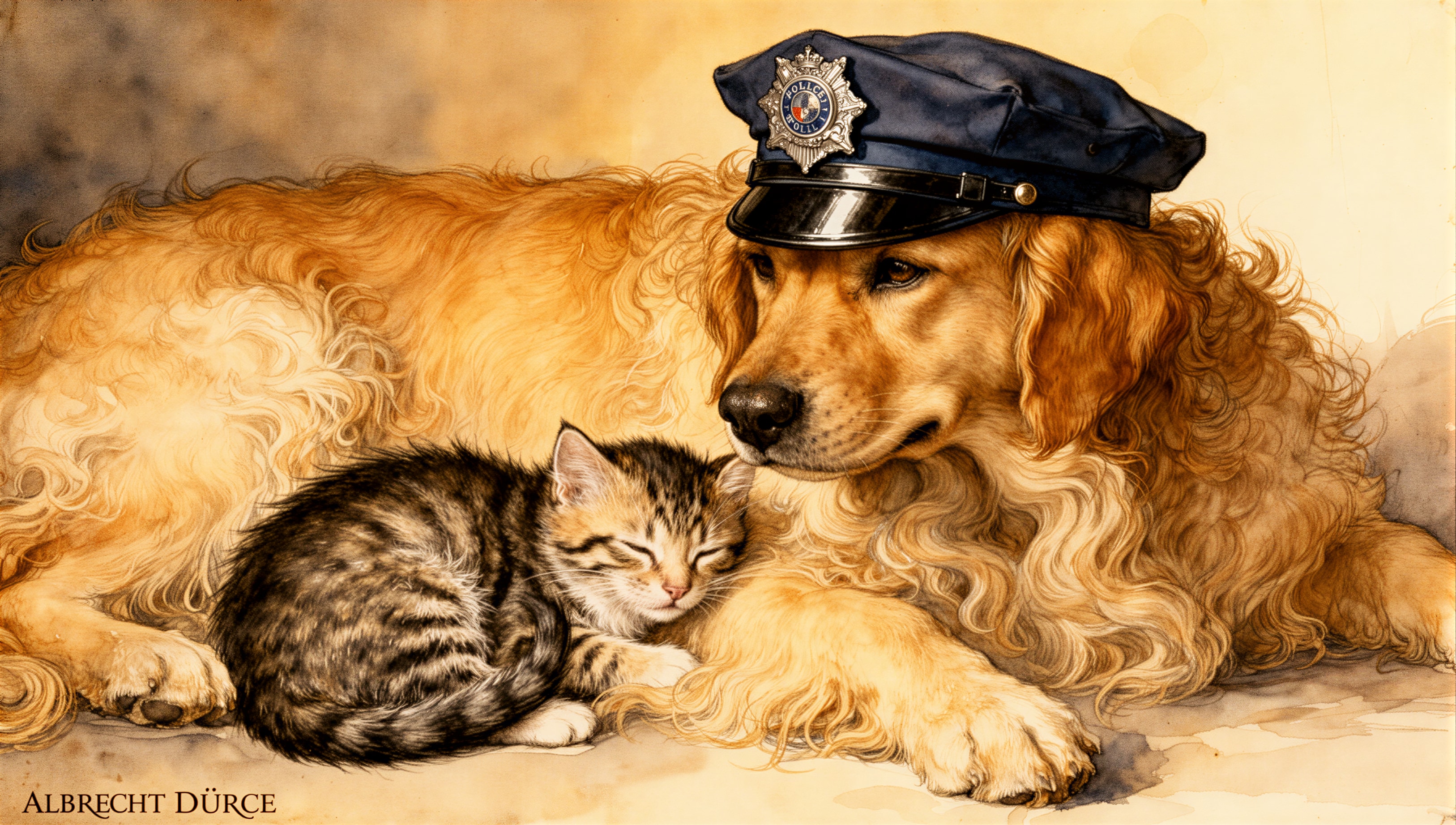 見守る警察犬 | の人気AIイラスト・グラビア