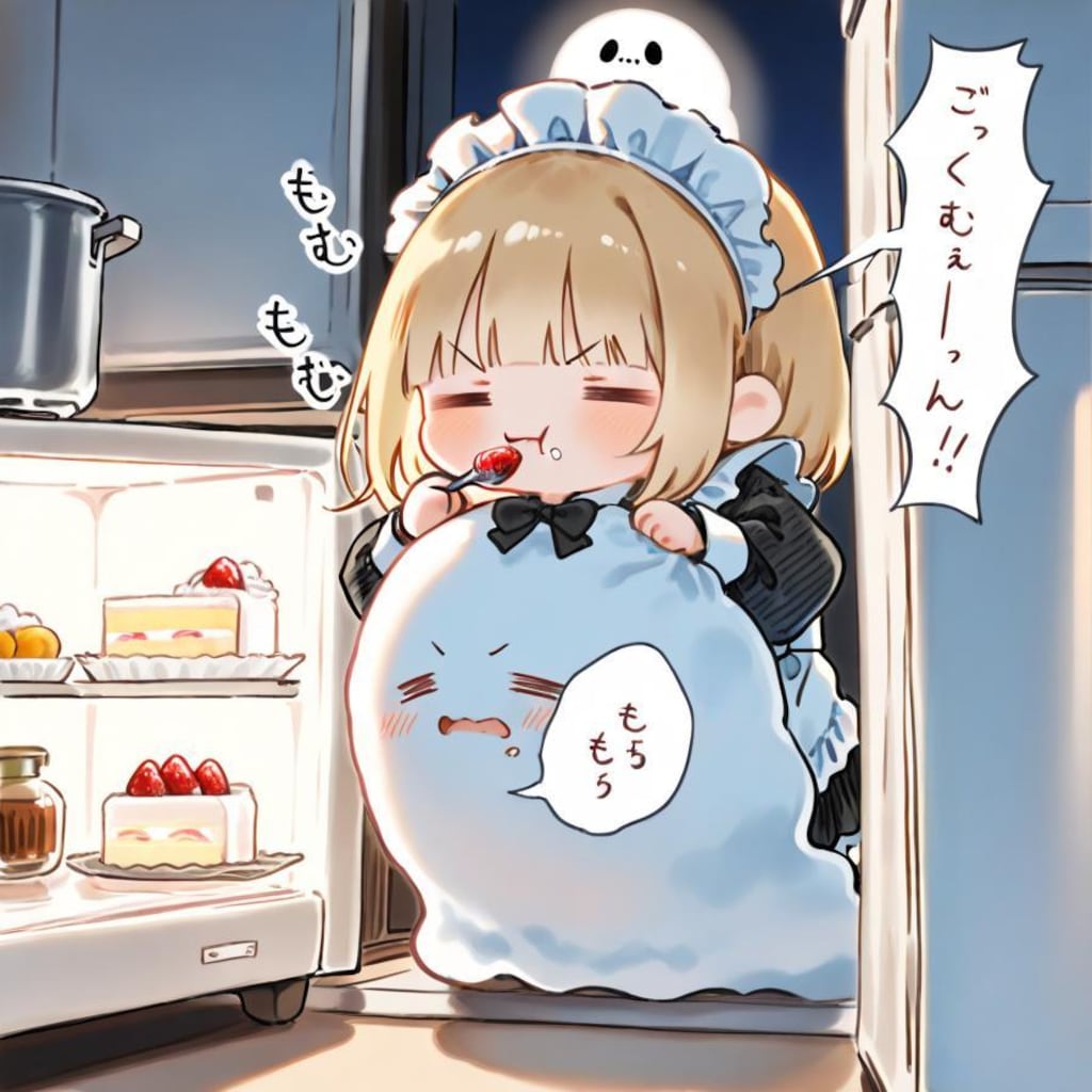 ( -ω-)深夜のハイカロリー摂取…✨✨