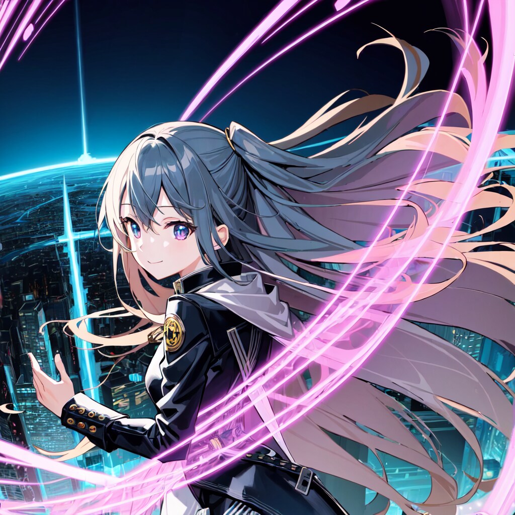 摩天楼と少女