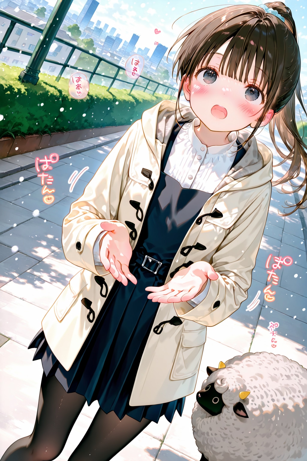 昨日、今年初めて雪を見ました♪by藍乃雫 | の人気AIイラスト・グラビア