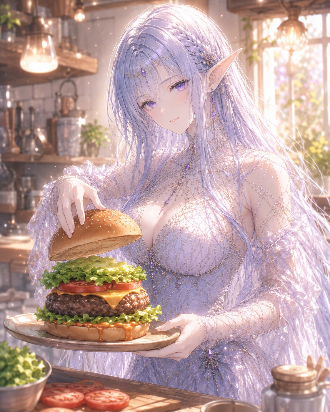 ハンバーグと勘違い