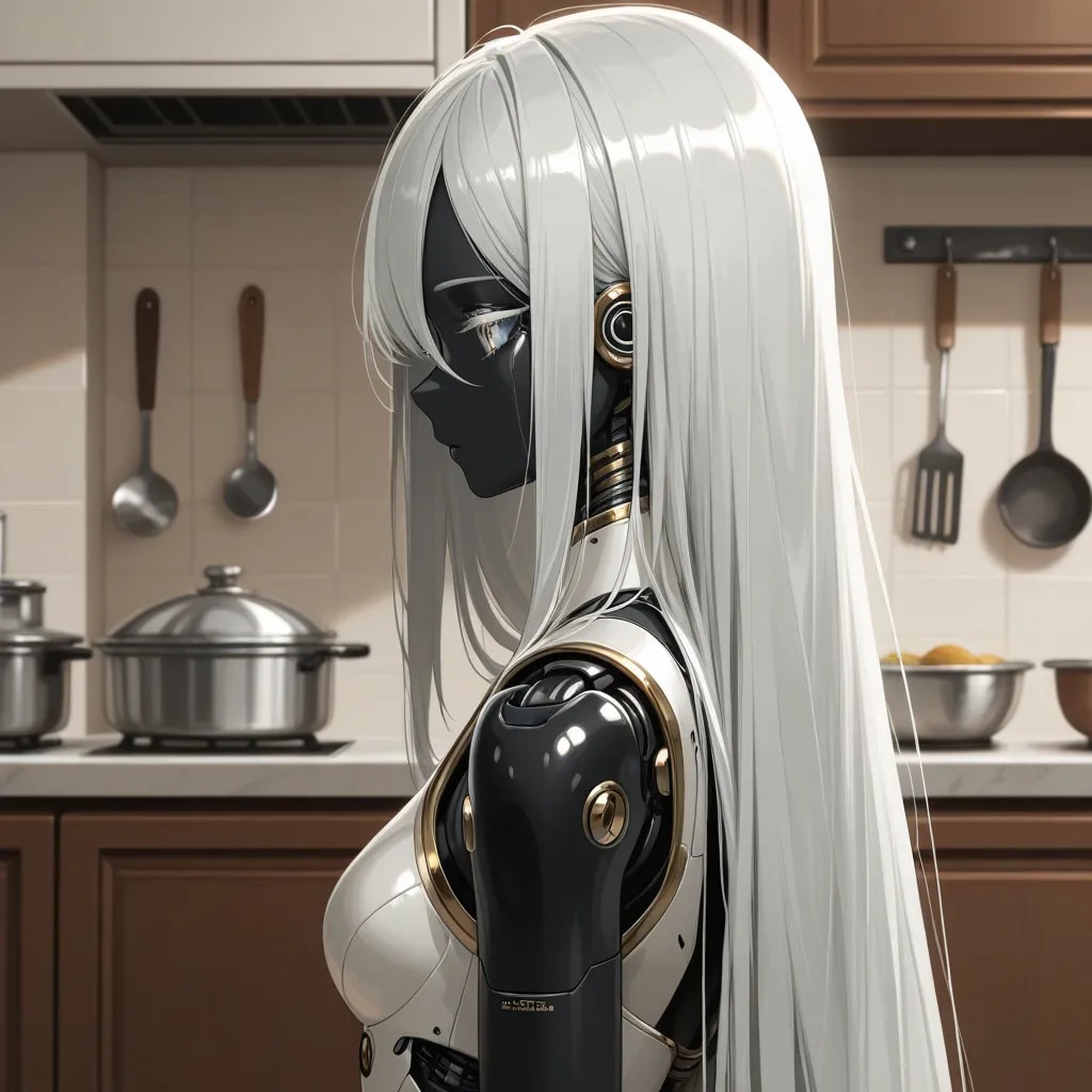 あたし戦闘用で料理用ではないのにと顔色が変わるアンドロイド