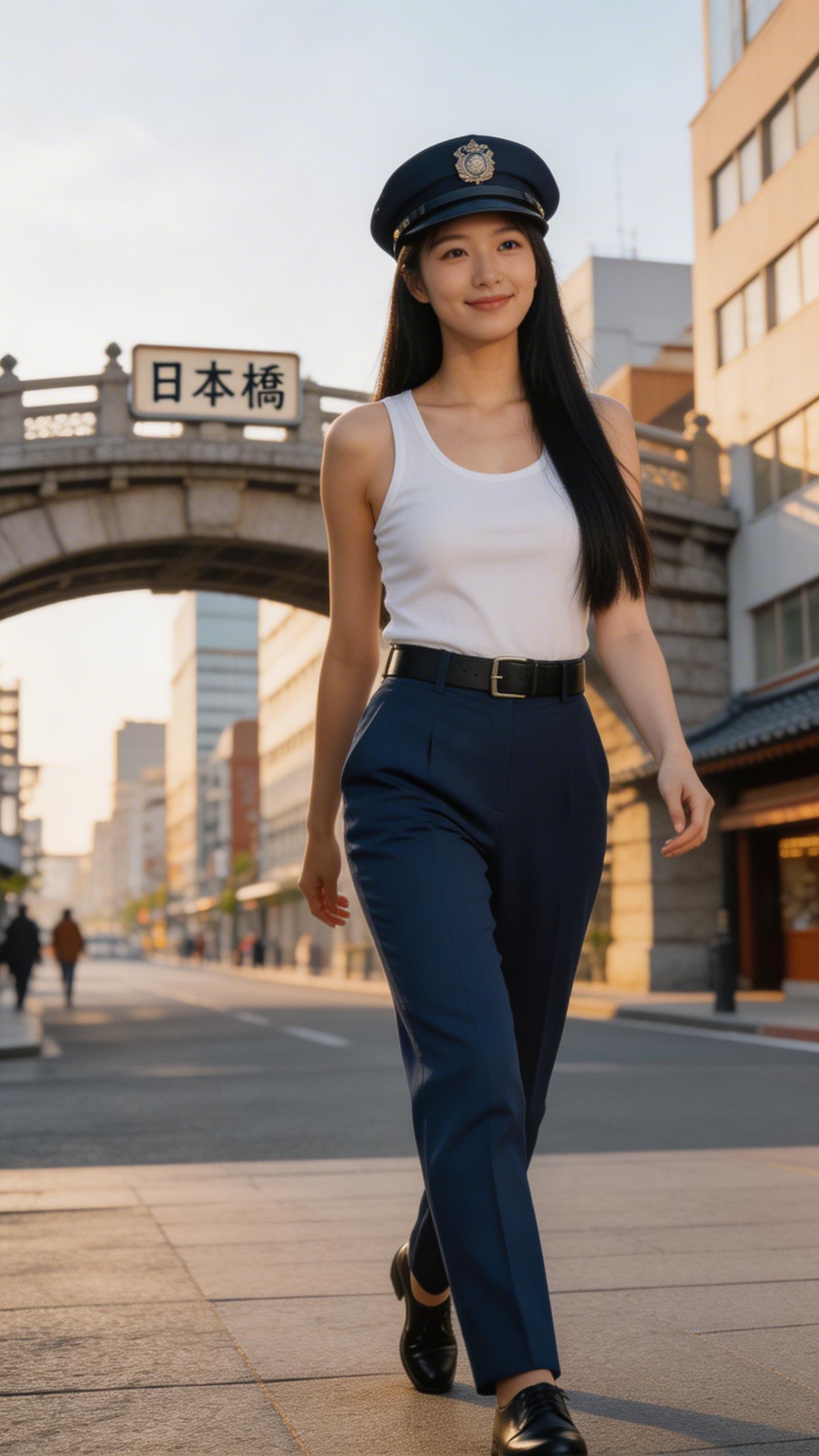 かっこかわいい婦警姫神英梨菜の日本橋パトロール