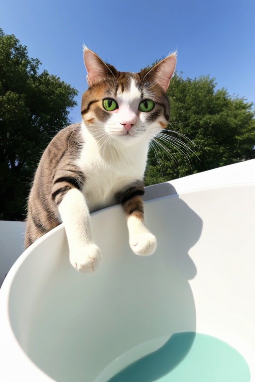 打ち上げ猫