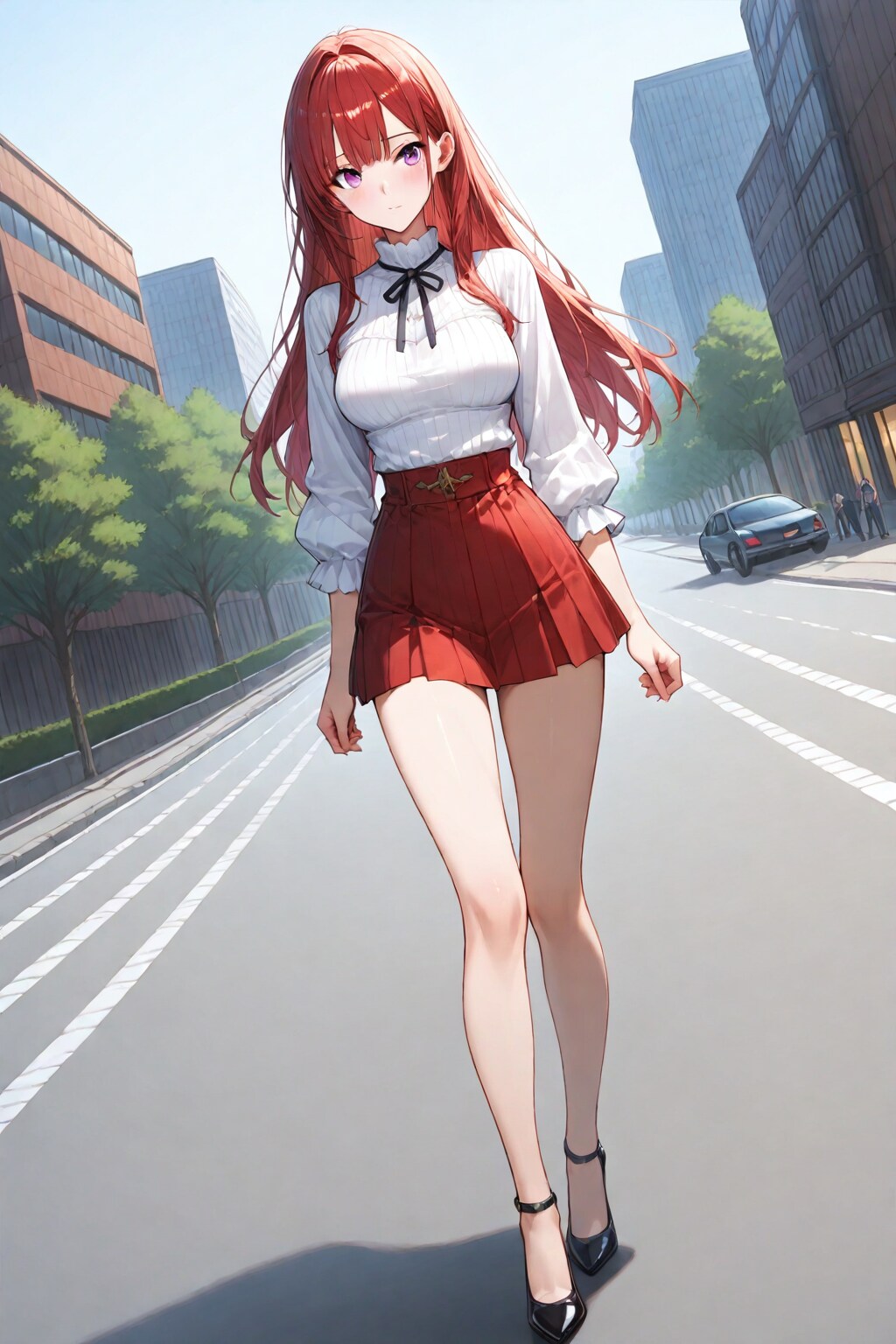 赤毛紫目美少女のあんな事やこんな事（ダッチアングル版）