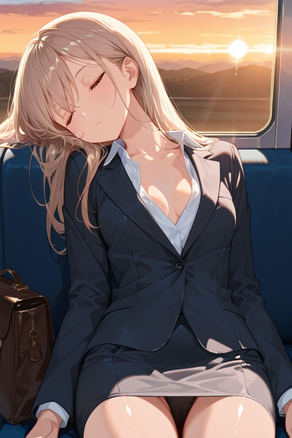 寝落ちパンチラお姉さん