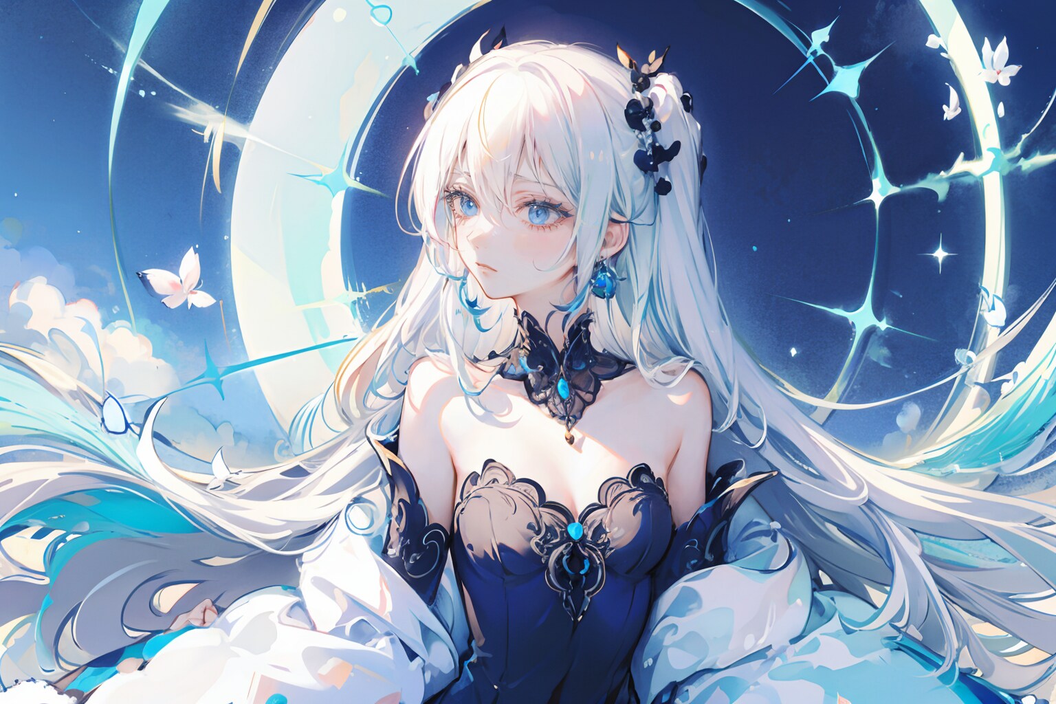 不安げ | の人気AIイラスト・グラビア