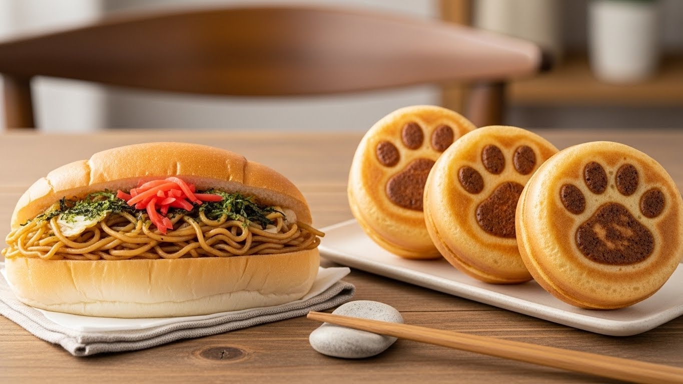 焼きそばパンとねこ任意焼き | の人気AIイラスト・グラビア